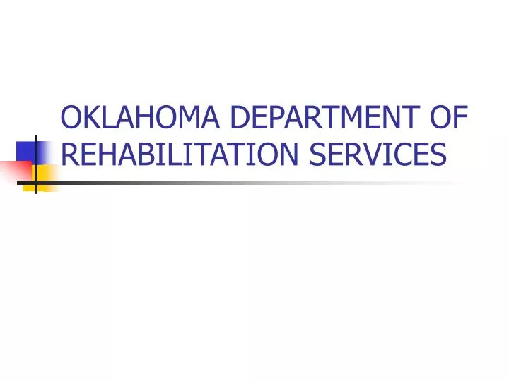 oklahoma department of rehabilitation services
