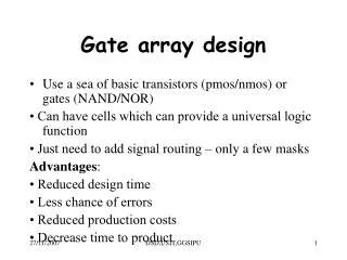 Gate array design