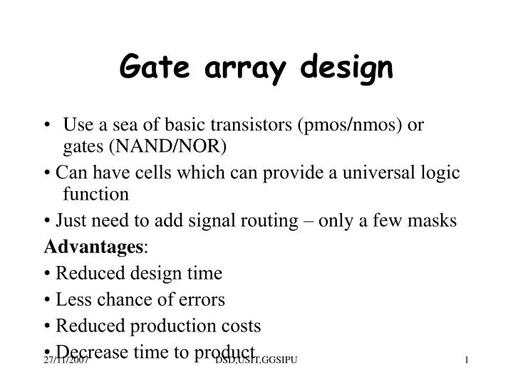 gate array design