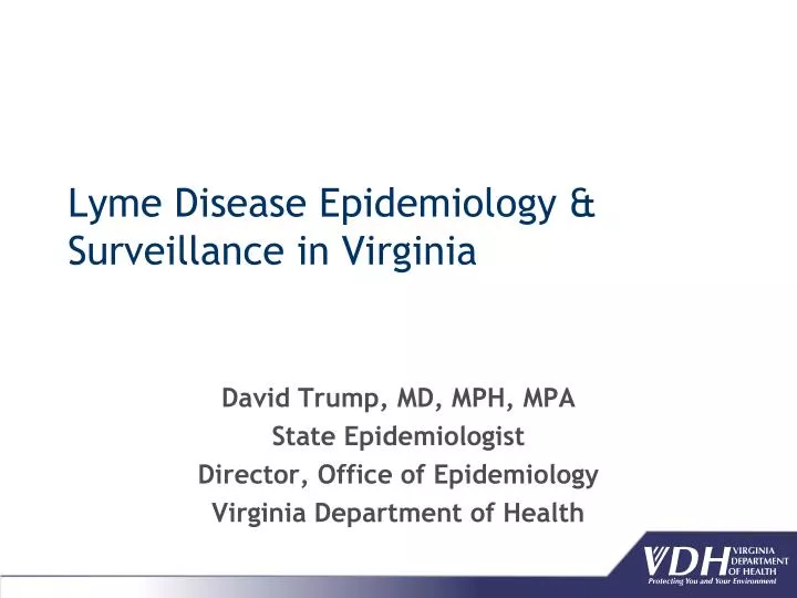 lyme disease epidemiology surveillance in virginia