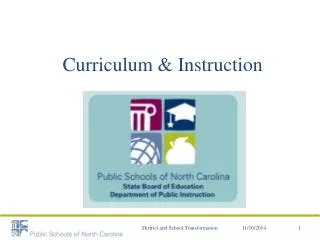 Curriculum &amp; Instruction