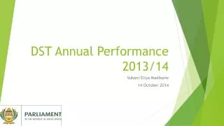 DST Annual Performance 2013/14