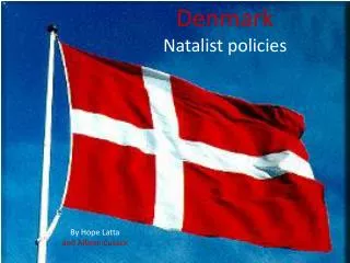 Denmark Natalist policies