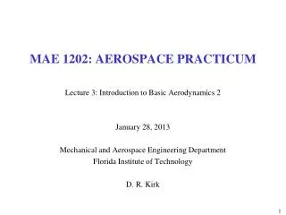 MAE 1202: AEROSPACE PRACTICUM