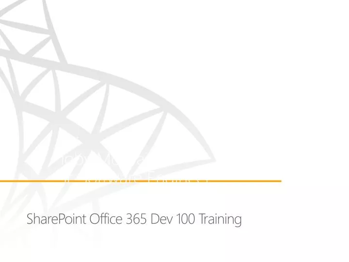 sharepoint office 365 dev 100 training