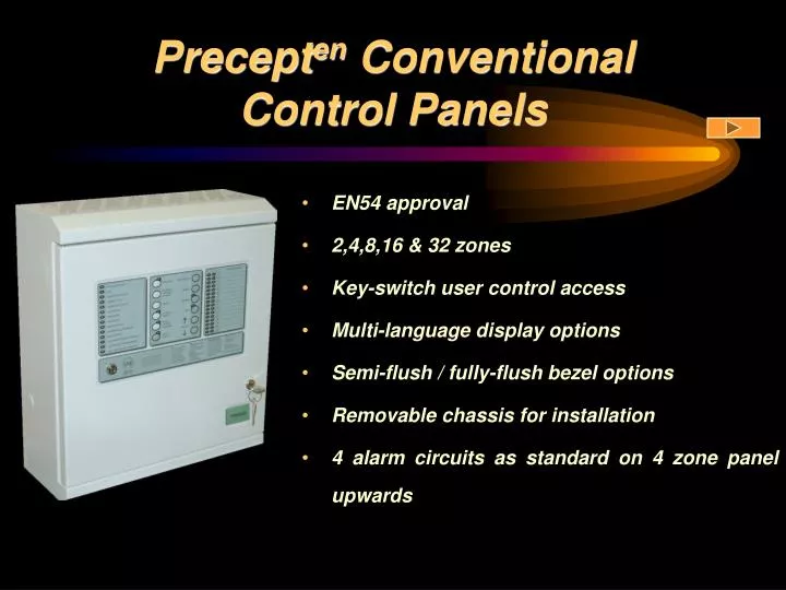 precept en conventional control panels