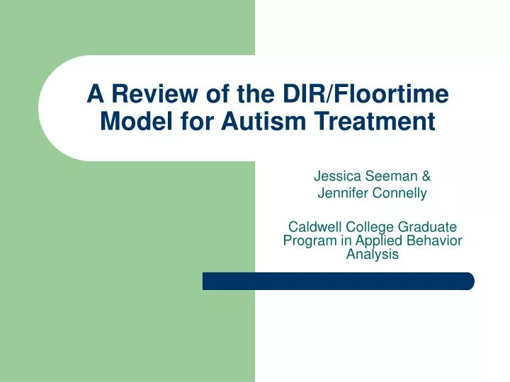 a review of the dir floortime model for autism treatment