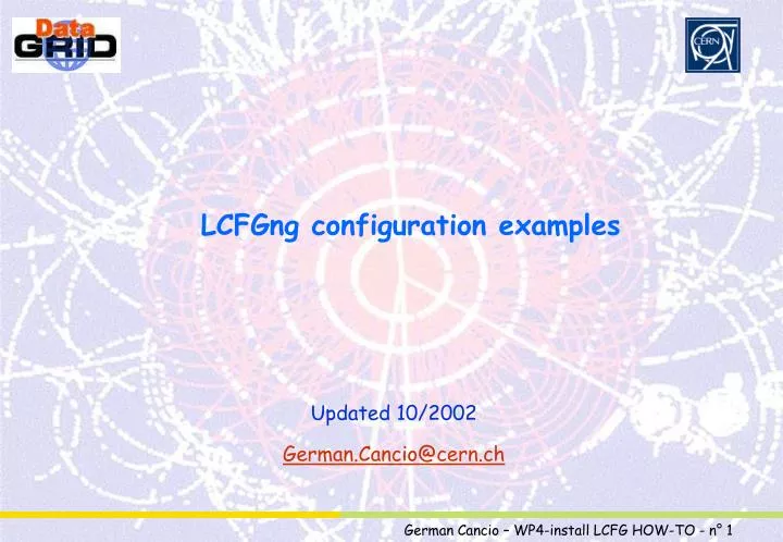 lcfgng configuration examples