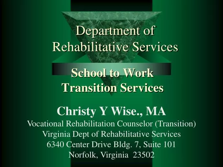 department of rehabilitative services