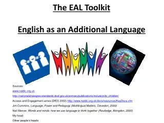 The EAL Toolkit English as an Additional Language