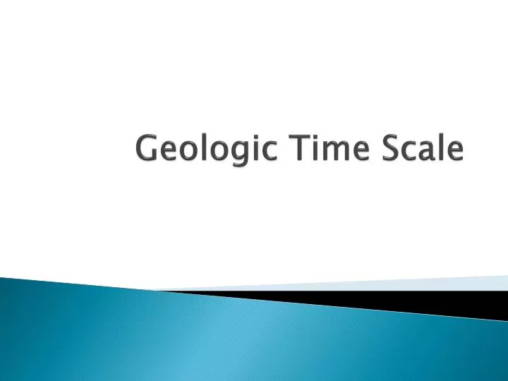 geologic time scale