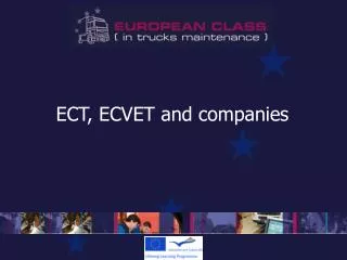 ECT, ECVET and companies