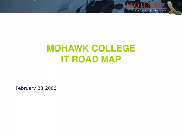 mohawk college it road map
