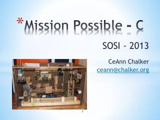 Mission Possible - C