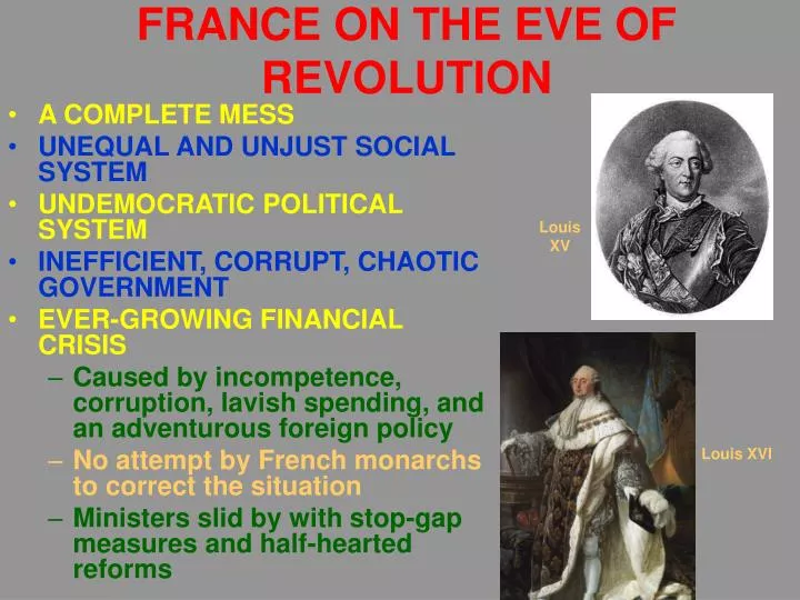 france on the eve of revolution