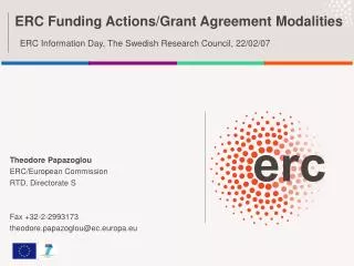 ERC Grant Schemes