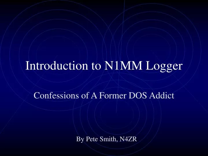 introduction to n1mm logger