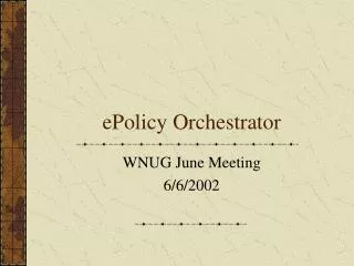 ePolicy Orchestrator