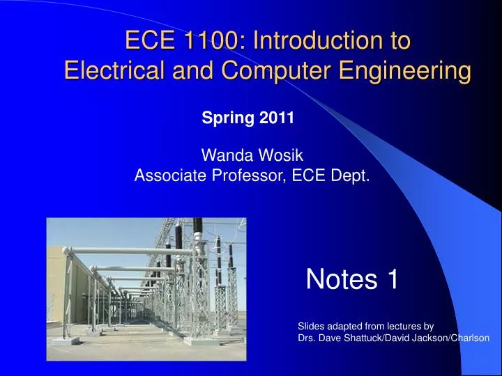 ece 1100 introduction to electrical and computer engineering