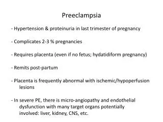 Preeclampsia