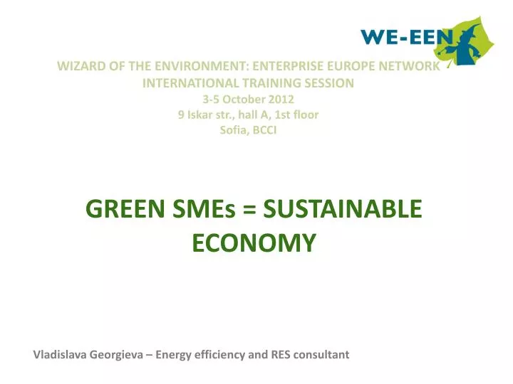 green smes sustainable economy