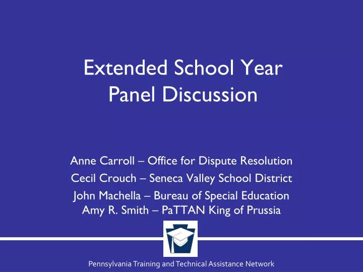 extended school year panel discussion