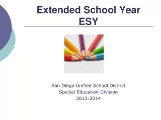 extended school year esy
