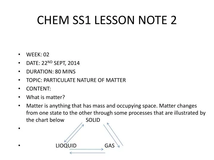chem ss1 lesson note 2