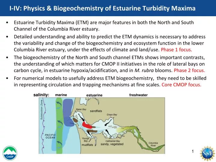 i iv physics biogeochemistry of estuarine turbidity maxima