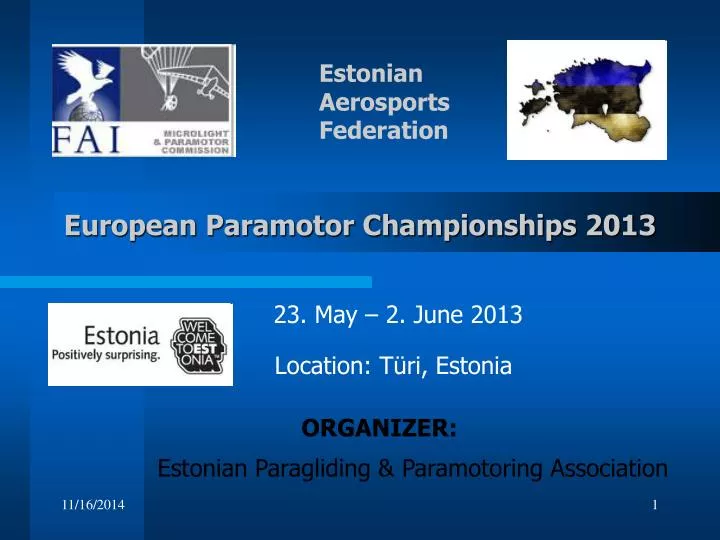 european paramotor championships 2013