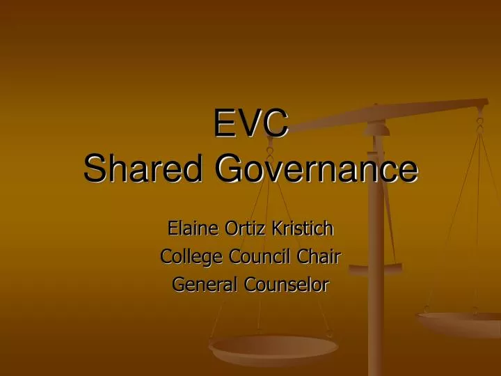 evc shared governance