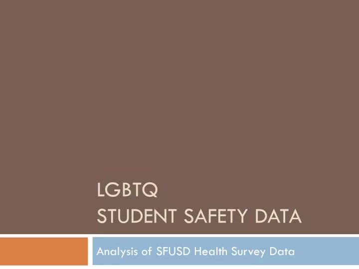 lgbtq student safety data