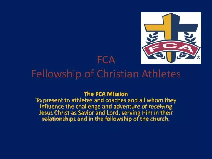 fca fellowship of christian athletes