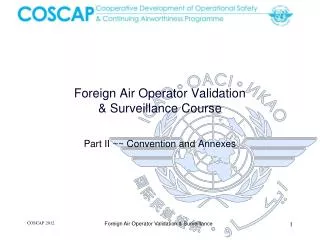 foreign air operator validation surveillance course