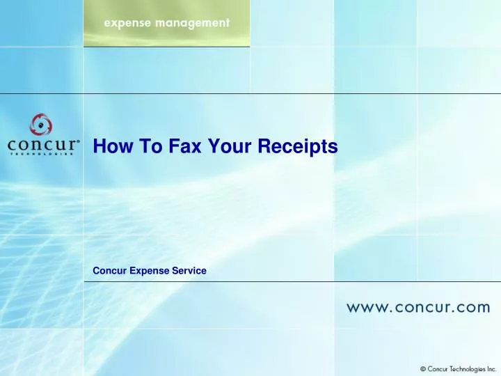how to fax your receipts