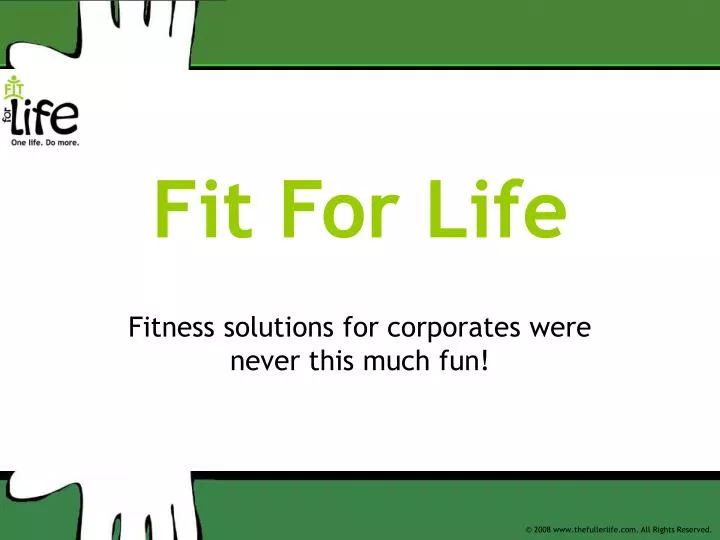 fit for life