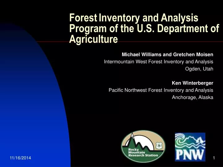 forest inventory and analysis program of the u s department of agriculture