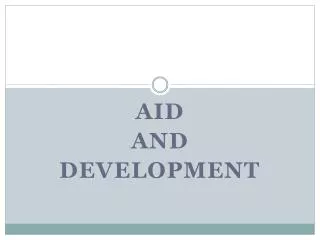 Aid and Development