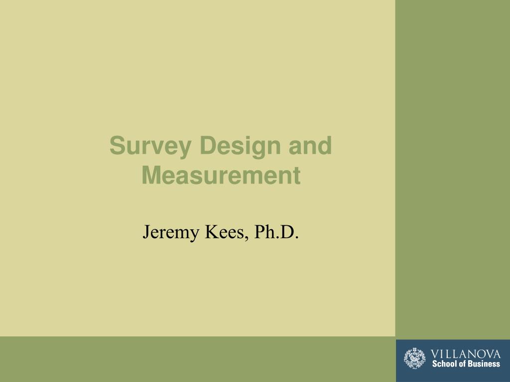 PPT - Survey Design and Measurement PowerPoint Presentation, free ...