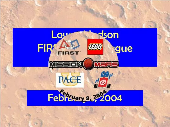lower hudson first lego league mission mars