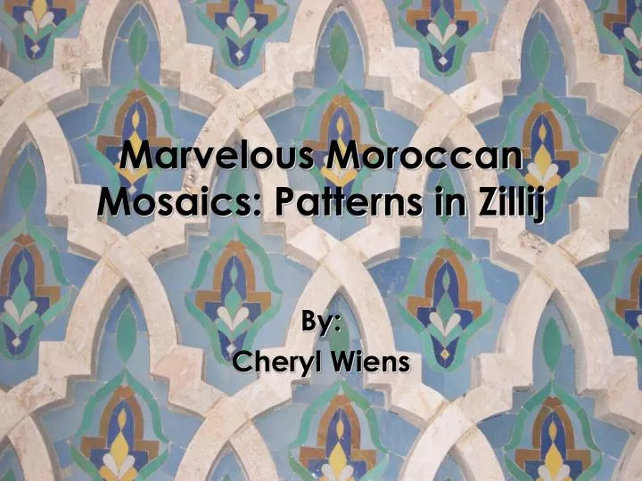 marvelous moroccan mosaics patterns in zillij