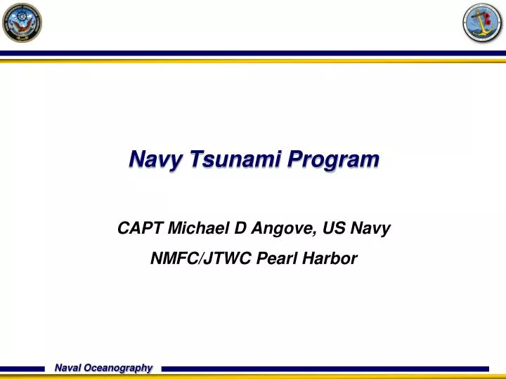 navy tsunami program