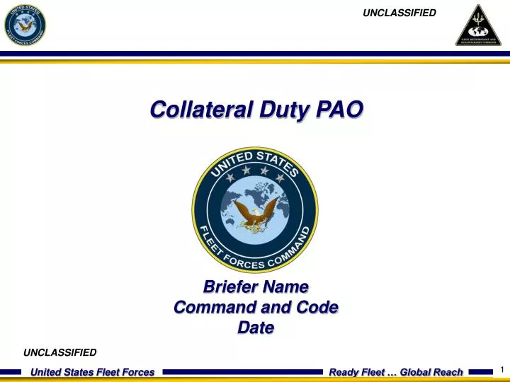 collateral duty pao