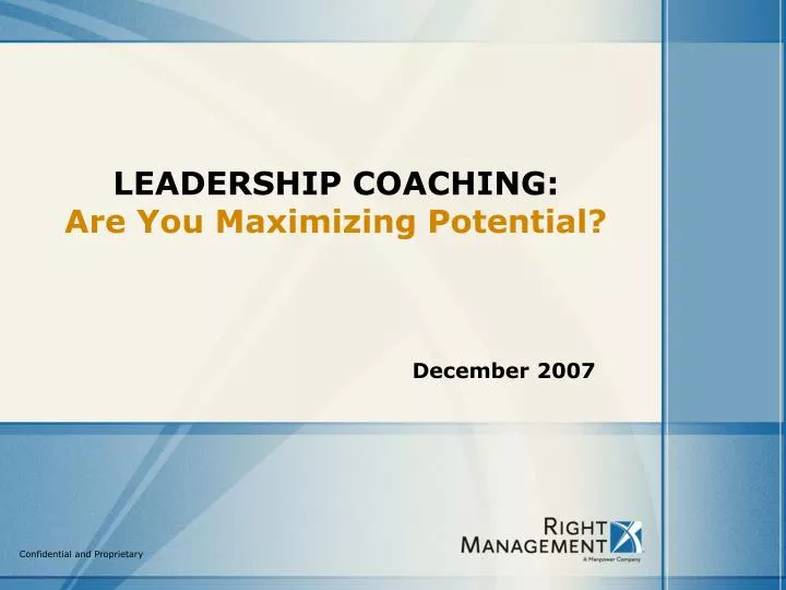 leadership coaching are you maximizing potential