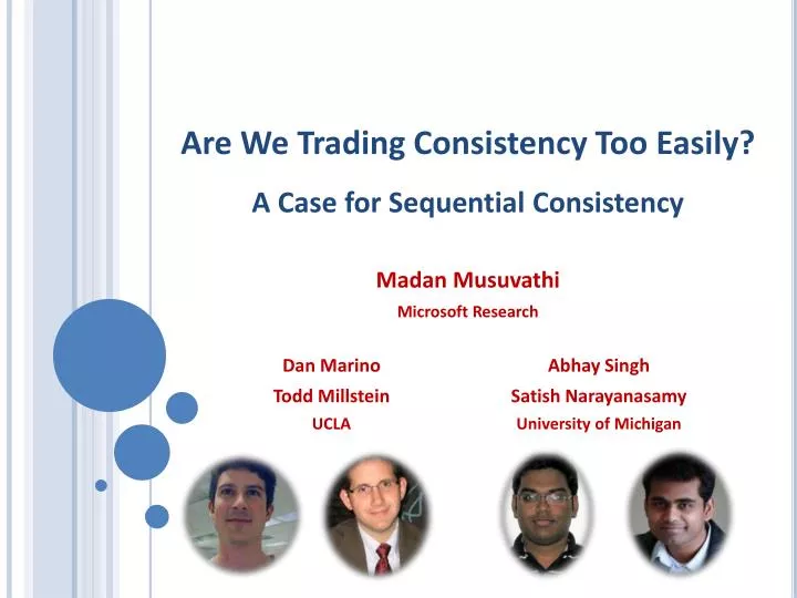 are we trading consistency too easily a case for sequential consistency