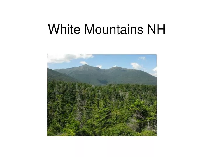 white mountains nh