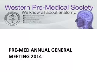Pre-Med Annual General Meeting 2014