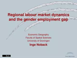Regional labour market dynamics and the gender employment gap