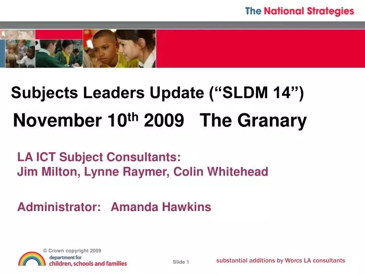 subjects leaders update sldm 14