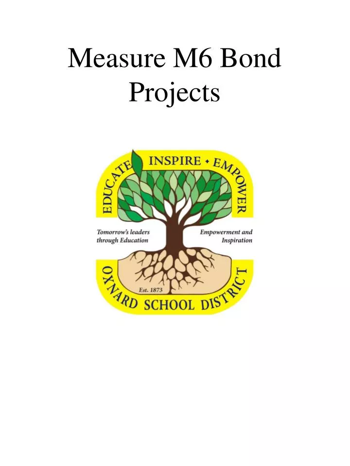measure m6 bond projects
